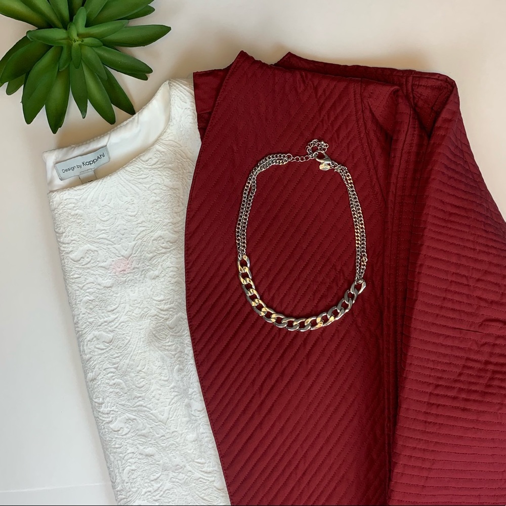 NEW - SIGRED OLSEN Silk Jacket | Red | Small